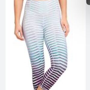 Athleta Womens Prism High-Rise Chaturanga Capri Size Medium Multicolor